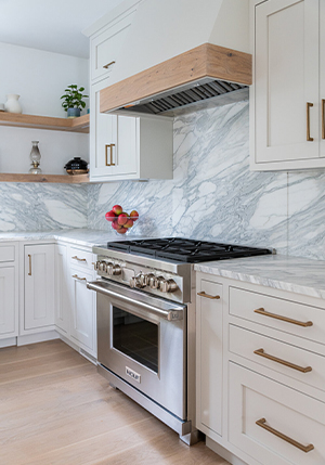 Nukitchens natural elegant rowayton home stove cabinets